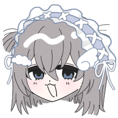 [LINEスタンプ] 組み合わせ自由！水色ちゃん