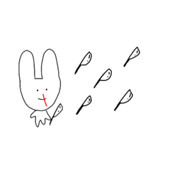 [LINEスタンプ] 【彼氏に送る】待てない鼻血うさギ