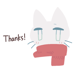 [LINEスタンプ] ふゆのしろいねこ