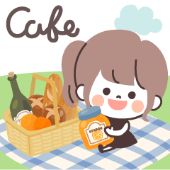 [LINEスタンプ] モノトーンPonyちゃん・カフェの画像（メイン）