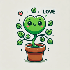 [LINEスタンプ] かわいい植物のLINEスタンプ