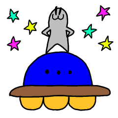 [LINEスタンプ] 宇宙人ちゃんがやってきた！