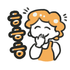 [LINEスタンプ] シンプルなオモニのスタンプ