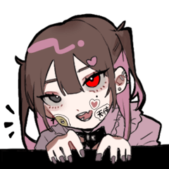 [LINEスタンプ] 吸血少女梅原！