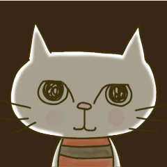 [LINEスタンプ] しっぽのない猫。