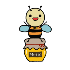 [LINEスタンプ] ずっと使える蜂の日常