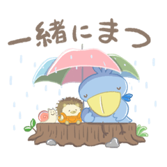 [LINEスタンプ] 休みたいコウちゃんとチッチ