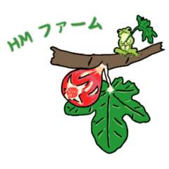 [LINEスタンプ] いちじくとカエル