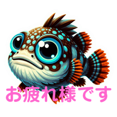 [LINEスタンプ] お魚でもじ