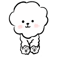 [LINEスタンプ] もこふわなモコちゃん