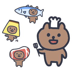 [LINEスタンプ] クマ太郎23 〜食欲編〜