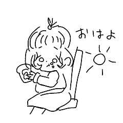 [LINEスタンプ] 夏休みに使える女の子スタンプ！