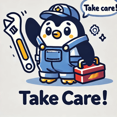 [LINEスタンプ] メカニックペンギン