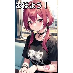 [LINEスタンプ] ロック女子は電車に乗る2