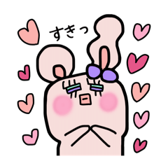 [LINEスタンプ] うさ★かめこ♪usaKameco【感情編】