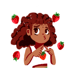 [LINEスタンプ] Fruity Black Girls