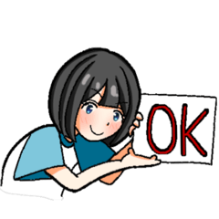 [LINEスタンプ] ボブな子スタンプ