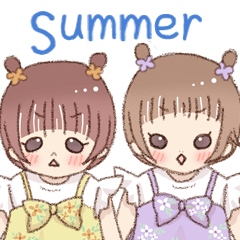 [LINEスタンプ] ういにこちゃん夏