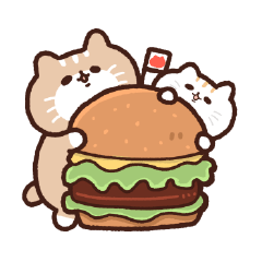 [LINEスタンプ] 箱の中に住む野良猫 - 何を食べれば良いか