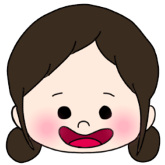 [LINEスタンプ] 女の子のスタンプ るんるんちゃん