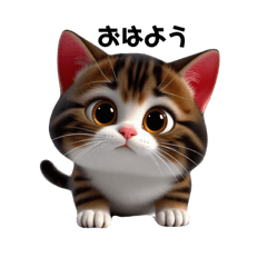 [LINEスタンプ] ぷくにゃんこ