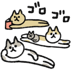 [LINEスタンプ] シュッとしたネコ34 ゆるり②