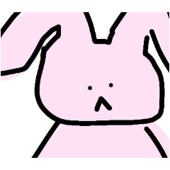 [LINEスタンプ] うさぎ笑Max