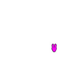[LINEスタンプ] ちびっちゃく、つったってるうさぎ