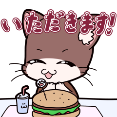 [LINEスタンプ] 「てぷにゃん日和」食べ物スタンプ