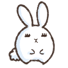 [LINEスタンプ] まつげうさぎさん
