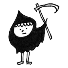 [LINEスタンプ] 小さな死神は元気百倍になる