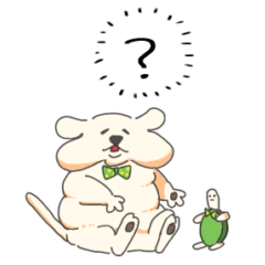 [LINEスタンプ] ぽっちゃりな犬と亀のスタンプ