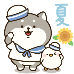 [LINEスタンプ] ぽちゃくろちゃんの夏のスタンプ