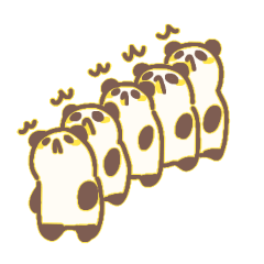 [LINEスタンプ] だれなのパンダちゃん