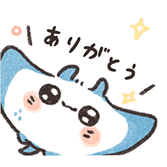 [LINEスタンプ] 魚餅-礼儀正しいエイ