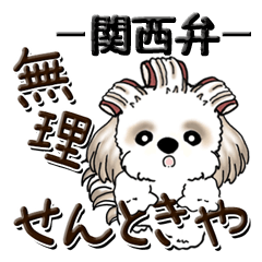 [LINEスタンプ] シーズー犬『関西弁』いつもの言葉の画像（メイン）