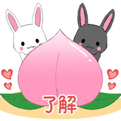 [LINEスタンプ] ちびうさぎ8【夏】