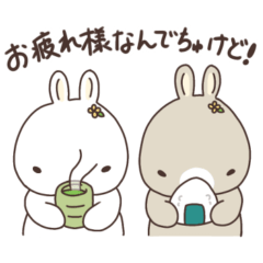 [LINEスタンプ] 怒りん坊うさぎちゃん [ゆきとふわり]