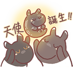 [LINEスタンプ] マレーバクモモと新しい友達