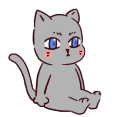 [LINEスタンプ] 灰猫のニャルマーの文字なし