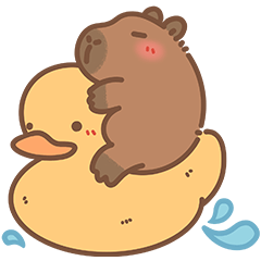 [LINEスタンプ] カピバラの私生活。