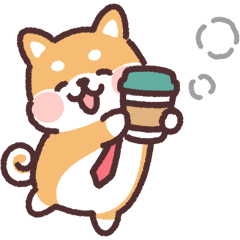 [LINEスタンプ] ころころ柴犬 お仕事！