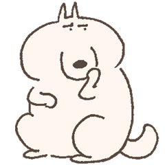 [LINEスタンプ] いぬまゆげ 敬語の画像（メイン）