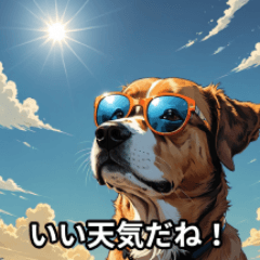 [LINEスタンプ] サングラス犬のクールな日常