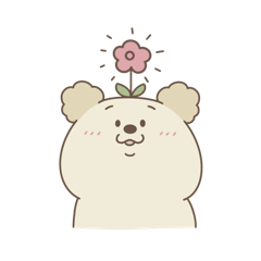 [LINEスタンプ] お花のぽちゃくまさん