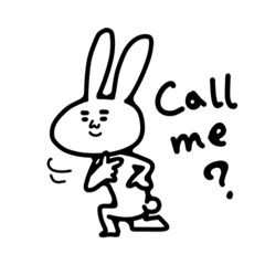 [LINEスタンプ] まゆうさぎ英語 vol.1