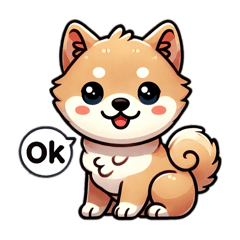 [LINEスタンプ] ゆるい、柴犬