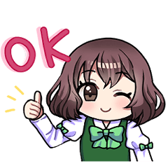 [LINEスタンプ] 使いやすい♪ナチュラルな女の子スタンプ