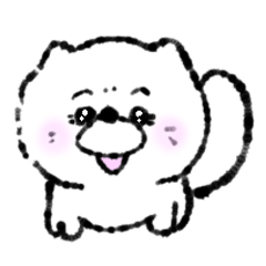 [LINEスタンプ] ポメラニアンのはな（性格チンピラ）