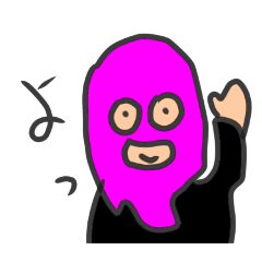 [LINEスタンプ] 手作りスタンプ優しい覆面男アレンジ可